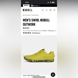 NOBULL MEN'S SWIRL NOBULL OUTWORK - size 12
